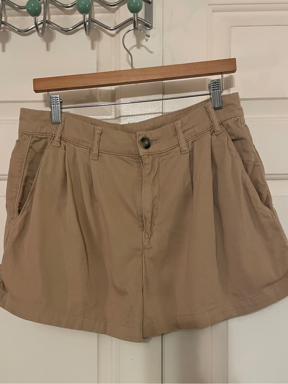 Free People Pleated High Waist Shorts | Classic Tan for a Casual Chic Look
